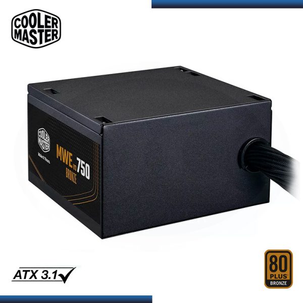COOLER MASTER MWE BRONZE 750W V3 - ALIMENTATION 80 PLUS BRONZE - 230 V - ATX 3.1 - DC TO DC - NOIR – Image 3