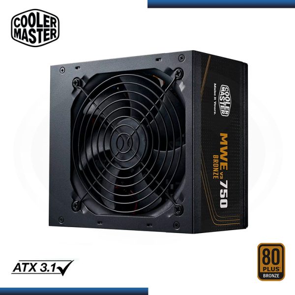 COOLER MASTER MWE BRONZE 750W V3 - ALIMENTATION 80 PLUS BRONZE - 230 V - ATX 3.1 - DC TO DC - NOIR – Image 4