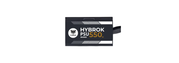 HYBROK PSU 550 - Alimentation 550W - 80+ Bronze - FAN 120mm - 230V - 50-60Hz - 200-240Vac - NOIR – Image 3