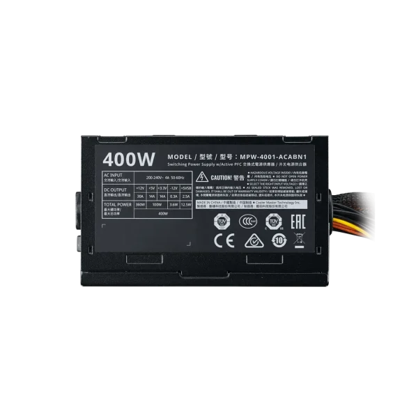 Alimentation Cooler Master ELITE 400 V4 - 230V - 80 plus - ATX - Power Supply – Image 4