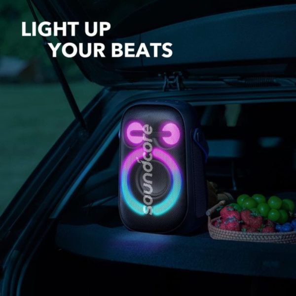 SOUNDCORE BY ANKER RAVE NEO 2 - ENCEINTE PORTABLE - BLEUTOUTH - STÉRÉO 80W -RGB LUMIÈRE -ÉTANCHÉITÉ – Image 7