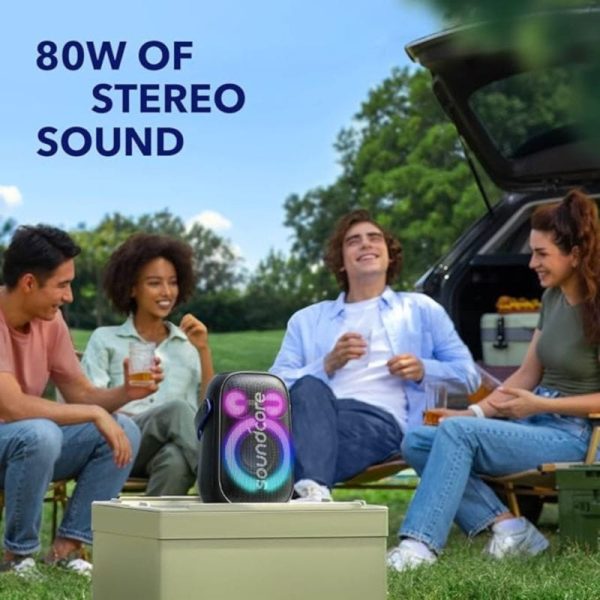 SOUNDCORE BY ANKER RAVE NEO 2 - ENCEINTE PORTABLE - BLEUTOUTH - STÉRÉO 80W -RGB LUMIÈRE -ÉTANCHÉITÉ – Image 8