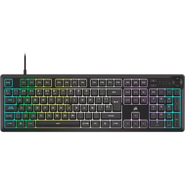 CORSAIR 4IN1 GAMING BUNDEL - CLAVIER K55 + SOURIS HARPOON PRO +CASQUE HS35 SURROUND V2 +TAPIS MM100 – Image 3