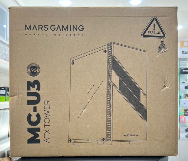 MARS GAMING MC-U3 - BOITIER ATX - VERRE TREMPÉ - ARGB - 1 FAN - USB 3.0 - MICRO & MINI ATX - BLACK – Image 2