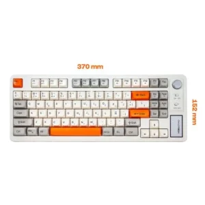 CLAVIER OWLOTECH - OW-KEY AN01W - BLUETOOTH - RGB - anti-ghosting - MULTIPLATFORM - USB-C - WHITE