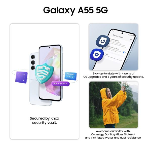 SAMSUNG GALAXY A55 5G - 8 GB - 256 GB - 6.6" Super Amoled 120HZ - 5000 MAh - 50 MPixel - Blister - – Image 5