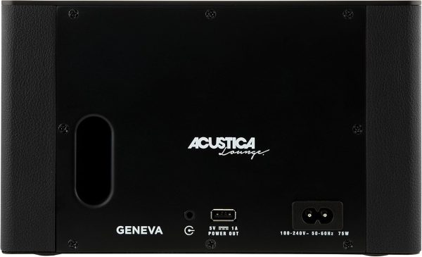 GENEVA ACUSTICA A170 - ENCEINTE BLUETOOTH - STÉRÉO BASS - 20000 HZ - CUIR - BLACK ORIGINAL – Image 5