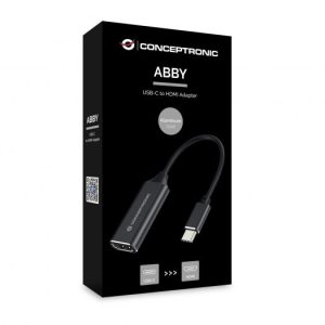 CONCEPTRONIC ABBY - USB-C TO HDMI ADAPTER - 4K 30HZ - 5Gbps - BLACK