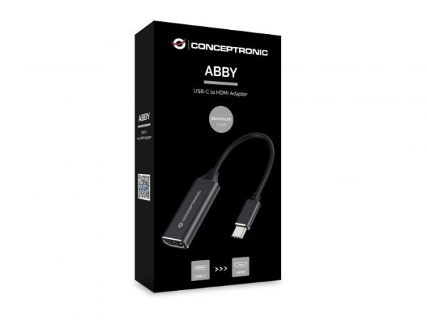 CONCEPTRONIC ABBY - USB-C TO HDMI ADAPTER - 4K 30HZ - 5Gbps - BLACK