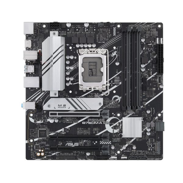 ASUS PRIME B760M-A D4 - INTEL 1700 - 4x DDR4 - M.2 PCIe 4.0 - USB 3.1 - PCIE 4.0 16x - LAN 2.5 GbE – Image 2