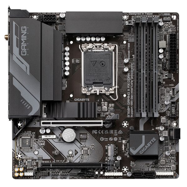 GIGABYTE B760M GAMING X AX DDR4 - INTEL 1700 - 4xDDR4 - M.2 4.0 - USB 3.0 - WI-FI 6E - BLUETOOTH – Image 2