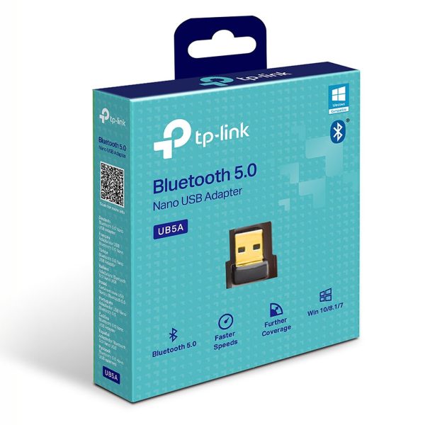 TP-LINK UB5A ADAPTATEUR USB BLUETOOTH 5.0 NANO - FAST SPEED - WIDE RANGE - WIN 10 & 11- BLACK