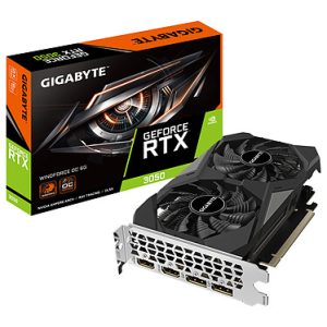 GIGABYTE GeForce RTX 3050 WINDFORCE OC - 6G GDDR6 - 14000 MHz - 128 bit - 2x HDMI - 2x Display -NOIR