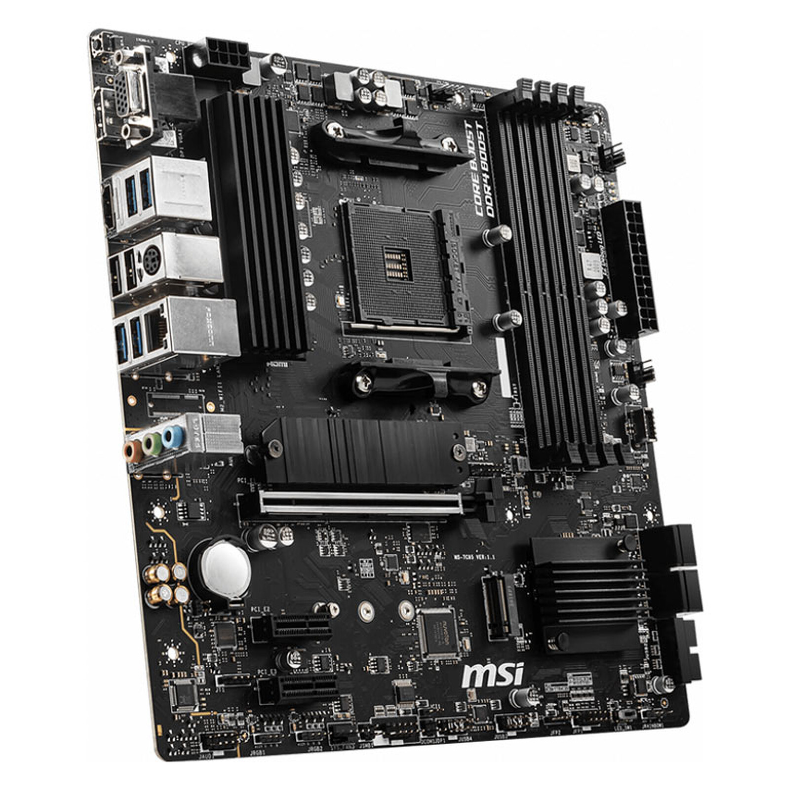 MSI B550M PRO VDH - AMD AM4 - 4XDDR4 - M.2 PCIE 4.0 & 3.0 - OVERCLOCKING - HDMI - DISPLAY - NOIR – Image 3
