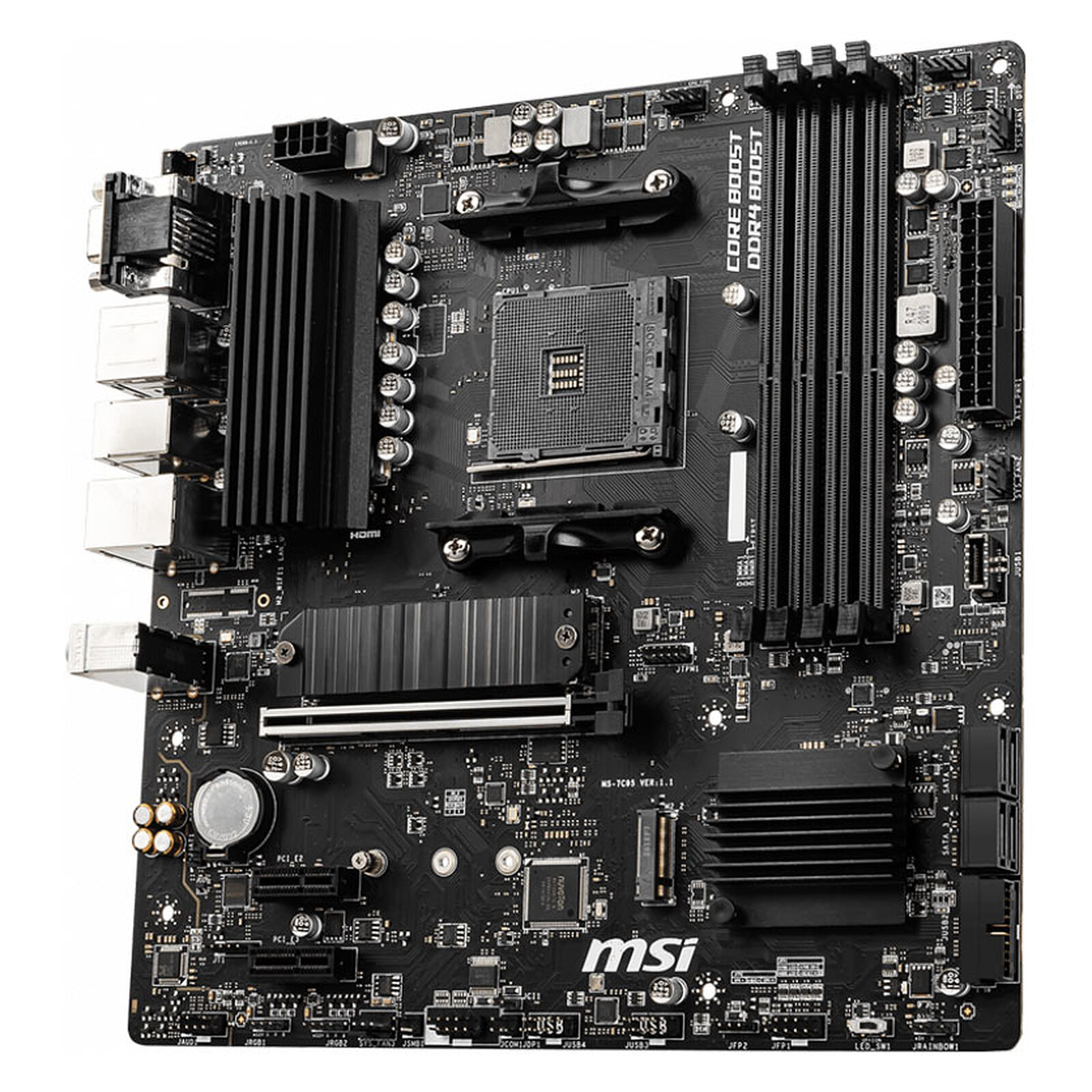 MSI B550M PRO VDH - AMD AM4 - 4XDDR4 - M.2 PCIE 4.0 & 3.0 - OVERCLOCKING - HDMI - DISPLAY - NOIR – Image 4