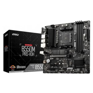 MSI B550M PRO VDH - AMD AM4 - 4XDDR4 - M.2 PCIE 4.0 & 3.0 - OVERCLOCKING - HDMI - DISPLAY - NOIR