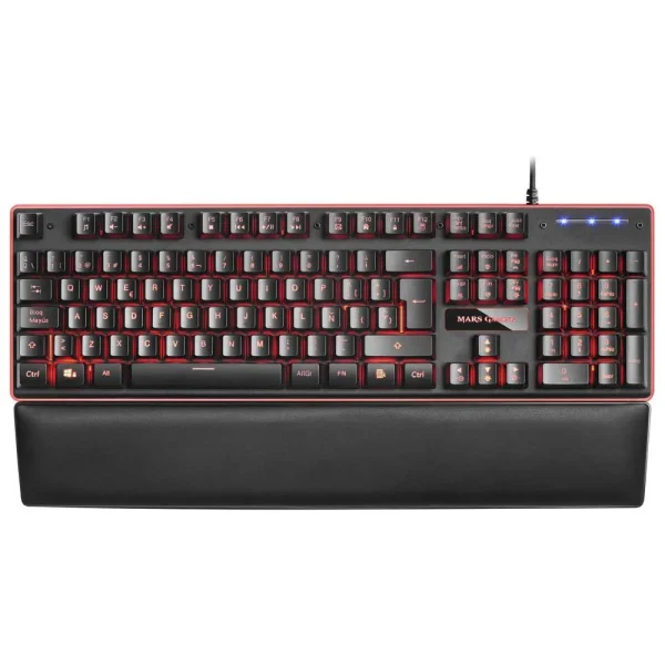 MARS GAMING MK320 - CLAVIER SEMI MÉCANIQUE - RED TECHNOLOGY- RGB - REPOSE-POIGNETS - QWERTY- NOIR – Image 5