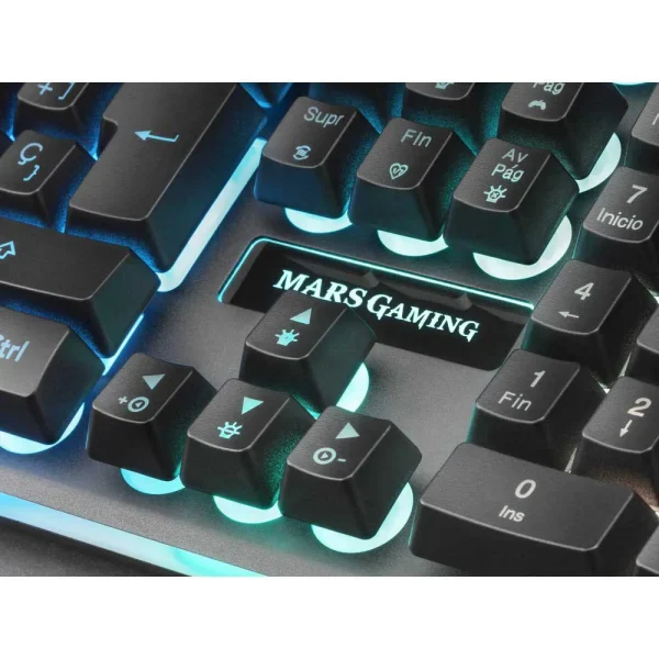 MARS GAMING MK320 - CLAVIER SEMI MÉCANIQUE - RED TECHNOLOGY- RGB - REPOSE-POIGNETS - QWERTY- NOIR – Image 7