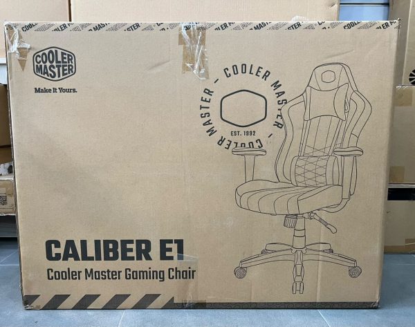 COOLER MASTER SIÉGE GAMING CALIBRE E1 - CUIR PU - ERGONOMIQUE - ACCOUDOIR FIXÉ -NYLON -120 KG -NOIR – Image 3