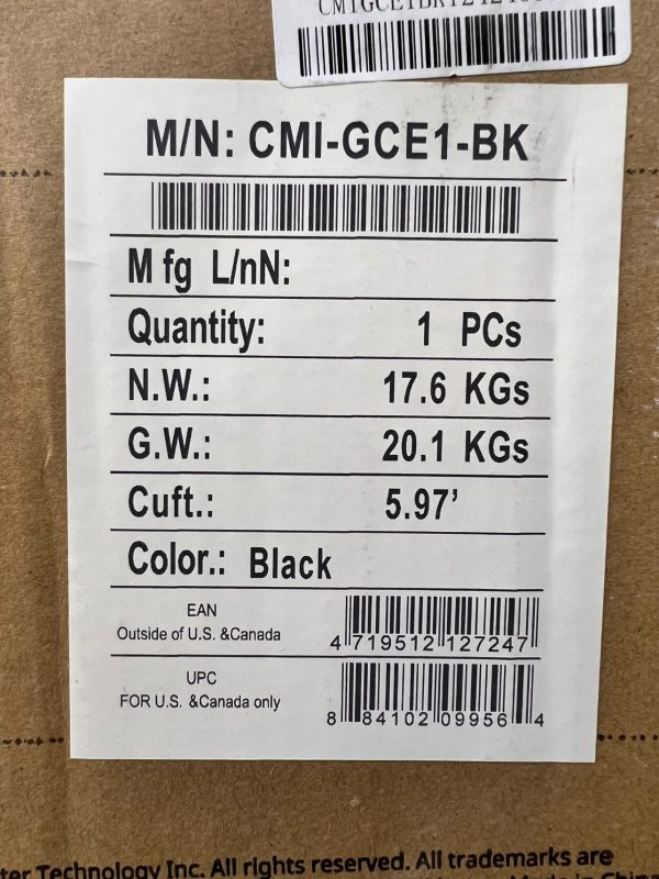 COOLER MASTER SIÉGE GAMING CALIBRE E1 - CUIR PU - ERGONOMIQUE - ACCOUDOIR FIXÉ -NYLON -120 KG -NOIR – Image 7