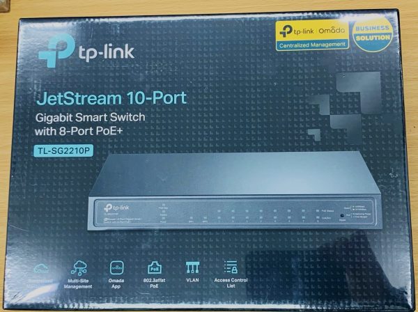 TPLINK TL-SG2210P - SWITCH SMART GIGABITE OMADA - 8 PORTS POE+ AVEC 2 EMPLACEMENT SFP -QOS - IGMP – Image 2