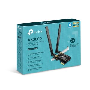 TP-LINK ARCHER TX55E - ADAPTATEUR PCIE WIFI 6 AX3000 BLUETOOTH 5.2 - 2402 MBPS - 5 GHZ - 2 ANTENNES