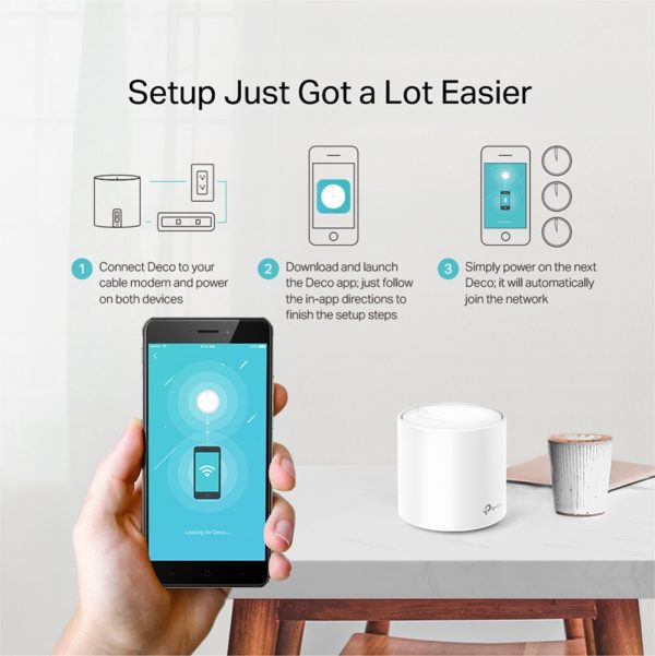 TP-LINK DECO X20 2PACK - ROUTEUR WIFI6 AX1800 MESH - 1800 MBPS - 5GHZ - OFDMA - MU-MIMO -ETHRENET – Image 5