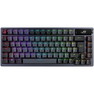 ASUS ROG AZOTH - CLAVIER MÉCANIQUE - COMPACT 75% - ROG NX RED - USB - BLUETOOTH - ECRAN OLED - RGB