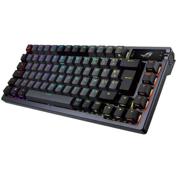 ASUS ROG AZOTH - CLAVIER MÉCANIQUE - COMPACT 75% - ROG NX RED - USB - BLUETOOTH - ECRAN OLED - RGB – Image 5