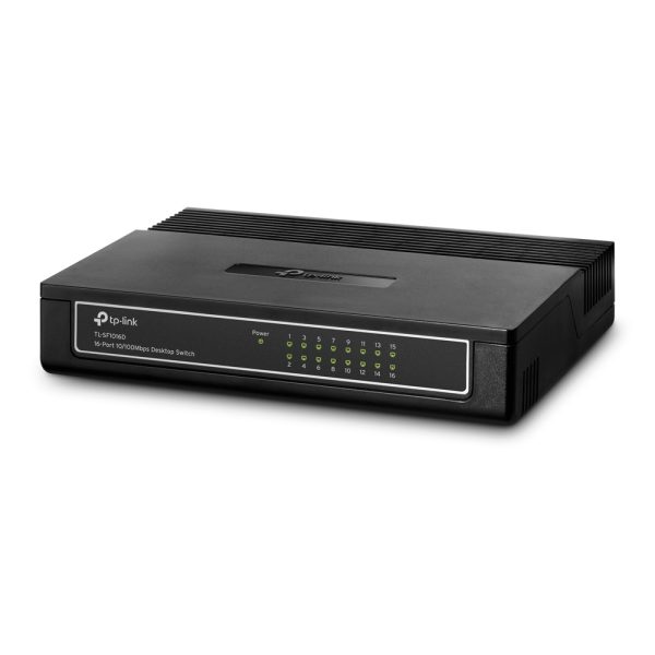 TP-LINK TL-SF1016D - SWITCH DESKTOP 16 PORTS -10/100 MBPS - GREEN ETHERNET -PLUG & PLAY - EEE 802.3x – Image 3