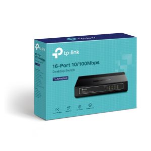 TP-LINK TL-SF1016D - SWITCH DESKTOP 16 PORTS -10/100 MBPS - GREEN ETHERNET -PLUG & PLAY - EEE 802.3x