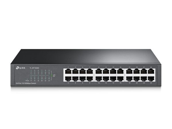 TP-LINK TL-SF1024D - SWITCH DESKTOP & RACKABLE 24 PORTS - 10/100 MBPS - FAST ETHERNET -PLUG & PLAY – Image 2