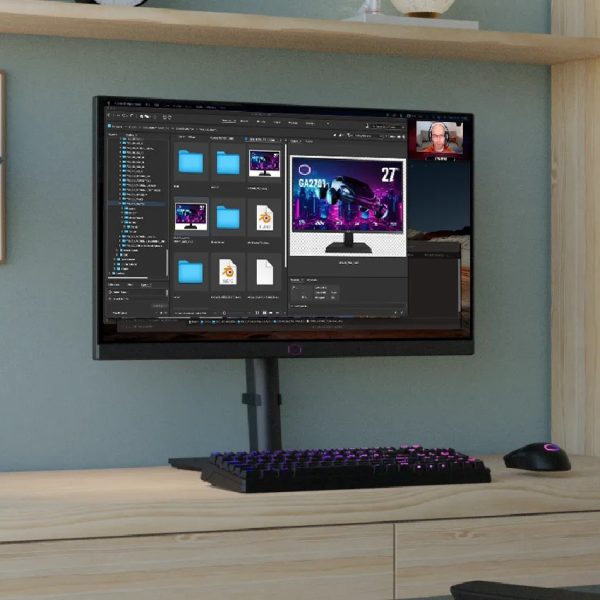 ECRAN COOLER MASTER GM2711S - 27" 2K QHD - ULTRA IPS - 180HZ - 0.5MS - ADAPTIVE SYNC - HDMI -DP – Image 2