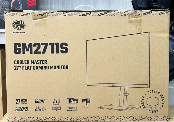 ECRAN COOLER MASTER GM2711S - 27" 2K QHD - ULTRA IPS - 180HZ - 0.5MS - ADAPTIVE SYNC - HDMI -DP – Image 3