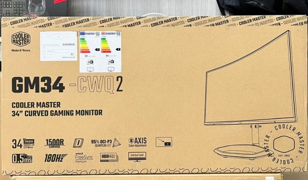 ECRAN COOLER MASTER GM34CWQ2 - 34" UWQHD 2.5K - CURVED - DALL VA - 165 Hz - 0.5MS -HDR400 -FREESYNC – Image 3