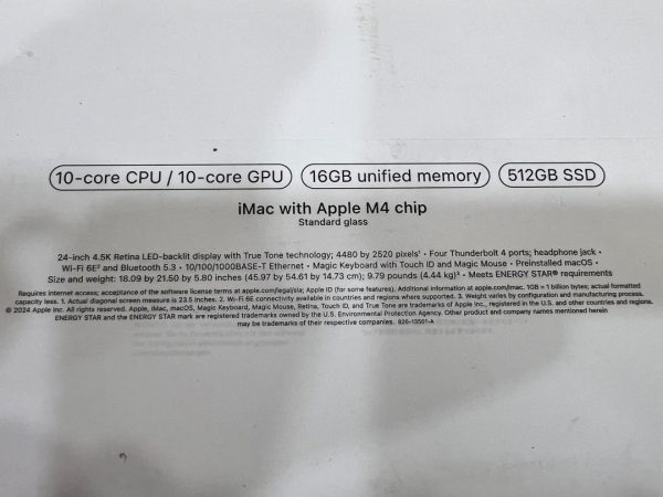 APPLE IMAC 2024 - CPE M4 10-CORE - 16GB RAM - 512GB SSD -24 INCH RETINA 4.5K -GPU 10 COEURS -SILVER – Image 5