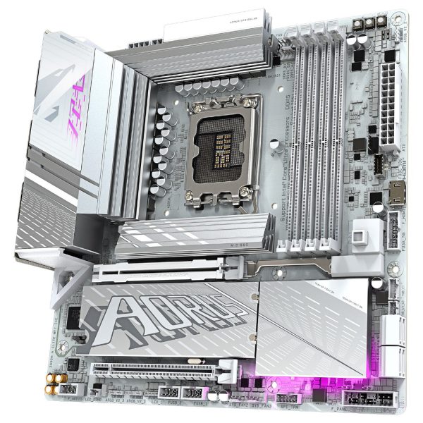 GIGABYTE Z890M AORUS ELITE WIFI7 ICE - MICRO ATX - SOCKET 1851 - WI-FI 7 -BLUETOOTH -4XDDR5 -M.2 5.0 – Image 2