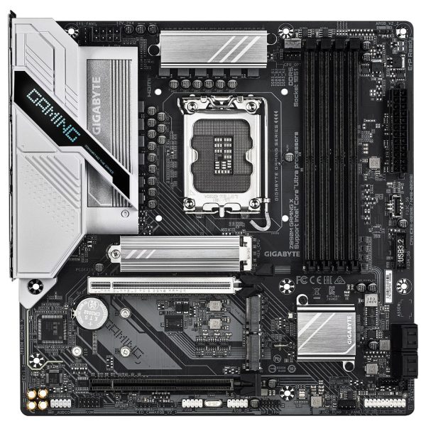 GIGABYTE Z890M GAMING X - MICRO ATX - SOCKET 1851 - 4X DDR5 - M.2 PCIE 5.0 - USB 3.0 - LAN 2.5 GBE – Image 2