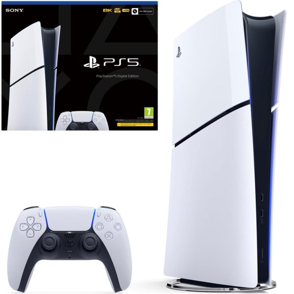 SONY PLAYSTATION PS5 SLIM DIGITAL EDITION - UHD 8K - UNE MANETTE - RYZEN - 16GB - 1TB - EUROPE – Image 3