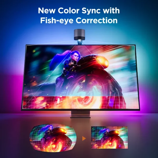 GOVEE SMART TV BACKLIGHT 3S H6098BD1 - WIFI - 55-65" - NETFLIX - GOOGLE ALEXA -RGBW - MUSIC -CAMERA – Image 7