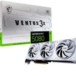 MSI GEFORCE RTX 5080 VENTUS 3X OC - 16GB GDDR7 8K - DLSS 4 AI - REFLEX 2 - G-SYNC - HDMI/DP - WHITE
