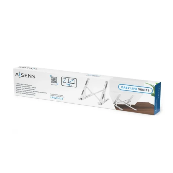 AISENS LPS2M-173 - SUPPORT LAPTOP & TABLETTE - JUSQU'À 15" - ALUMINIUM - ARGENT -7 options – Image 3