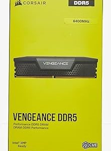 CORSAIR VENGEANCE 16GB DDR5 DESKTOP -1 BARRETTES 16GO - NON RGB - 6400MHZ - CL32 - AMD/INTEL -BLACK
