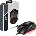 MSI CLUTCH GM08 - SOURIS GAMING FILAIRE AMBIDEXTRE - CAPTEUR OPTIQUE - 4200 DPI - 6 BOUTONS - BLACK