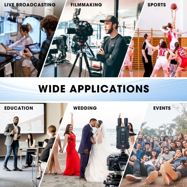 HOLLYLAND MARS 4K - SYSTÈME DE TRANSMISSION VIDÉO SANS FII 4K - 20MBPS - 150M FPS -HDMI & SDI -BLACK – Image 11