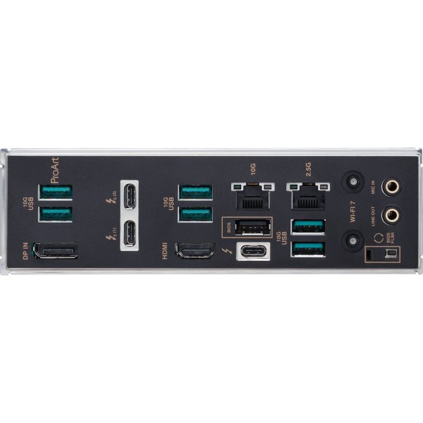 ASUS PROART Z890 CREATOR WIFI - ATX ADVENCED AI - 4XDDR5 - 4X M.2 PCIE - WI-FI 7 - 2.5 GBE - BLACK – Image 4