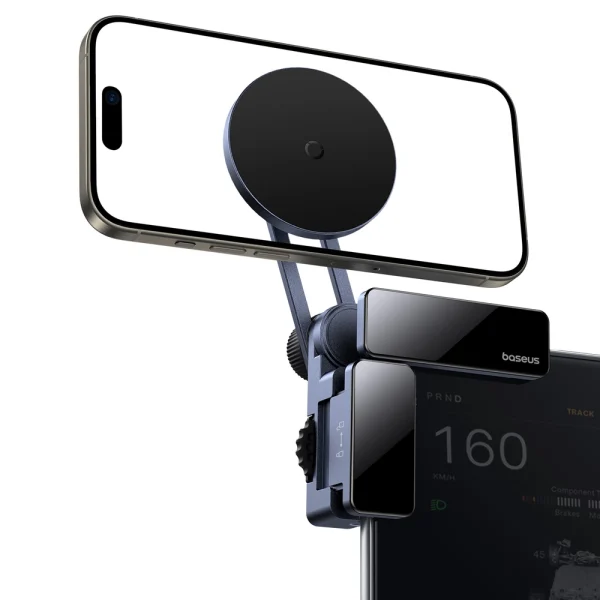 BASEUS MAXVIEW - SUPPORT MAGNÉTIQUE DE TÉLÉPHONE & TABLETTE - ALUMINIUM - ROTATIVE À 150 -RÉGLABLES – Image 4