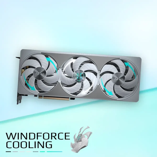 GIGABYTE GEFORCE RTX 5080 AERO OC SFF - 16G GDDR7 -G-SYNC - DLSS 4 - RAY TRACING - HDMI/DP - WHITE – Image 3