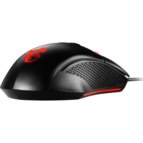 MSI CLUTCH GM08 - SOURIS GAMING FILAIRE AMBIDEXTRE - CAPTEUR OPTIQUE - 4200 DPI - 6 BOUTONS - BLACK – Image 5