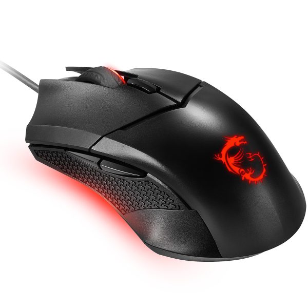 MSI CLUTCH GM08 - SOURIS GAMING FILAIRE AMBIDEXTRE - CAPTEUR OPTIQUE - 4200 DPI - 6 BOUTONS - BLACK – Image 6